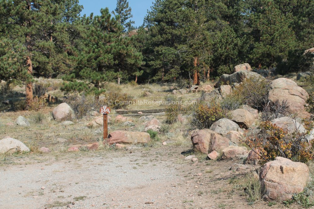 Campsite 146 in Moraine Park Campground at Rocky Mountain National Park